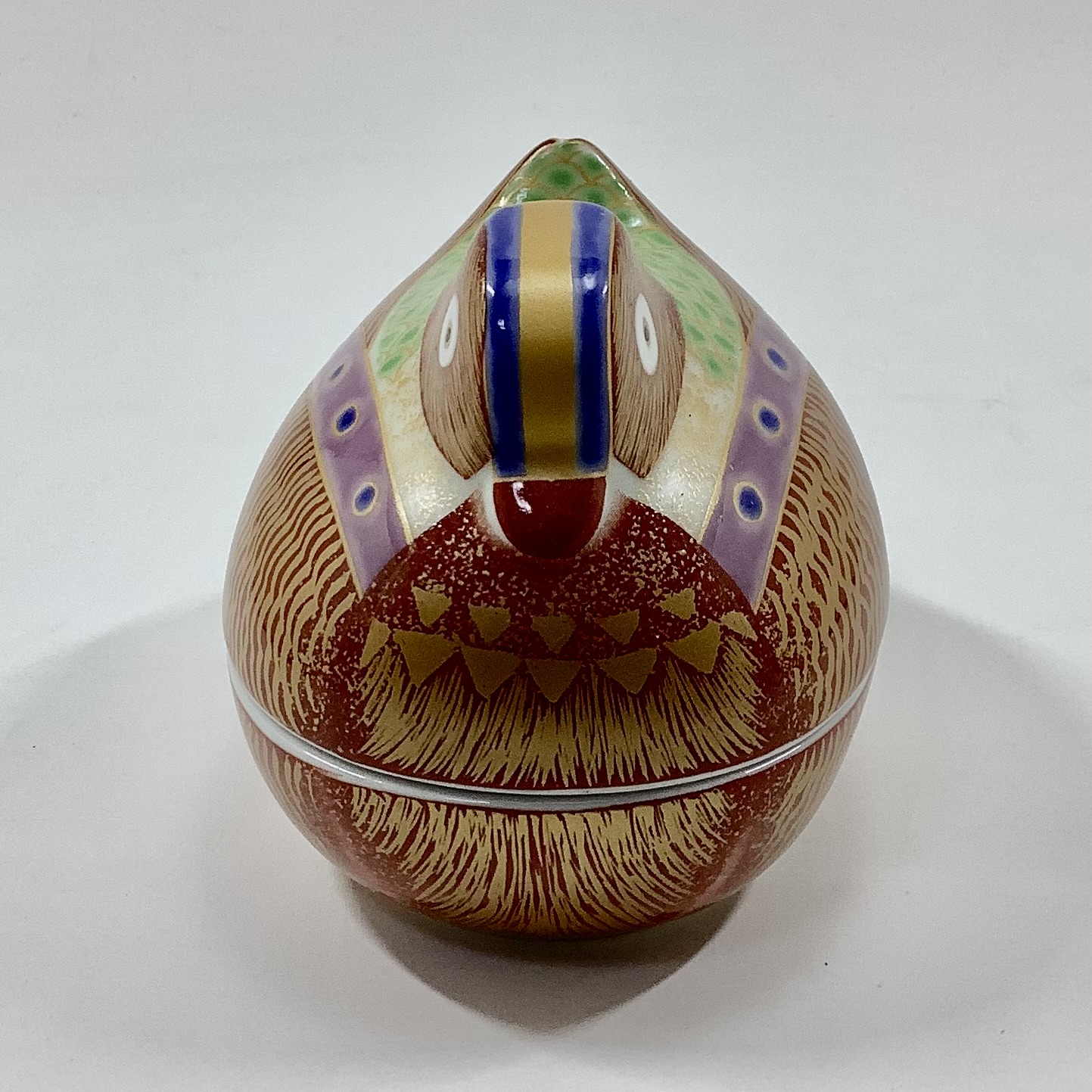錦新おしどり蓋物/雄　の画像