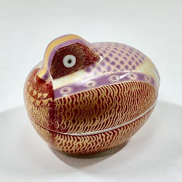 錦新おしどり蓋物/雌の画像