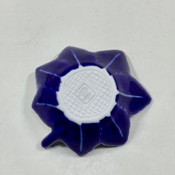 瑠璃釉紅葉形小付の画像