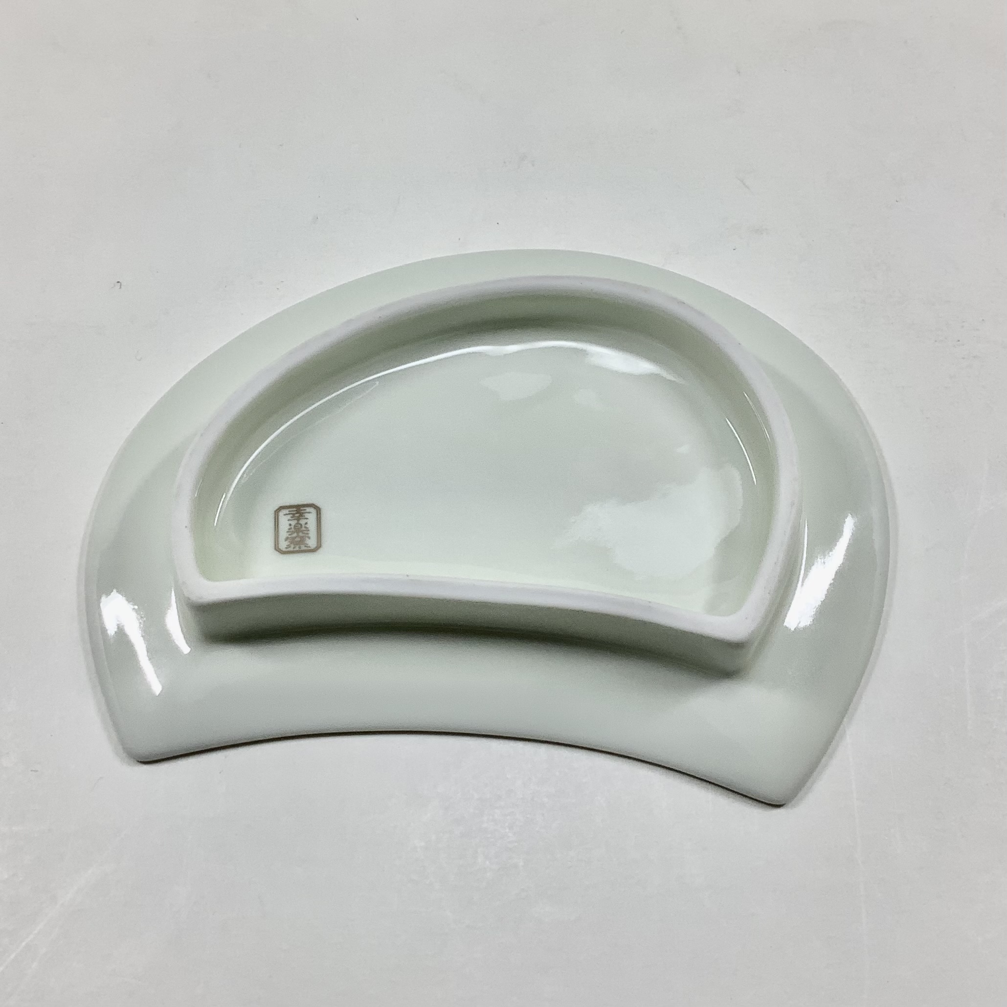 錦月明半月銘々皿（白）　14.5㎝の画像