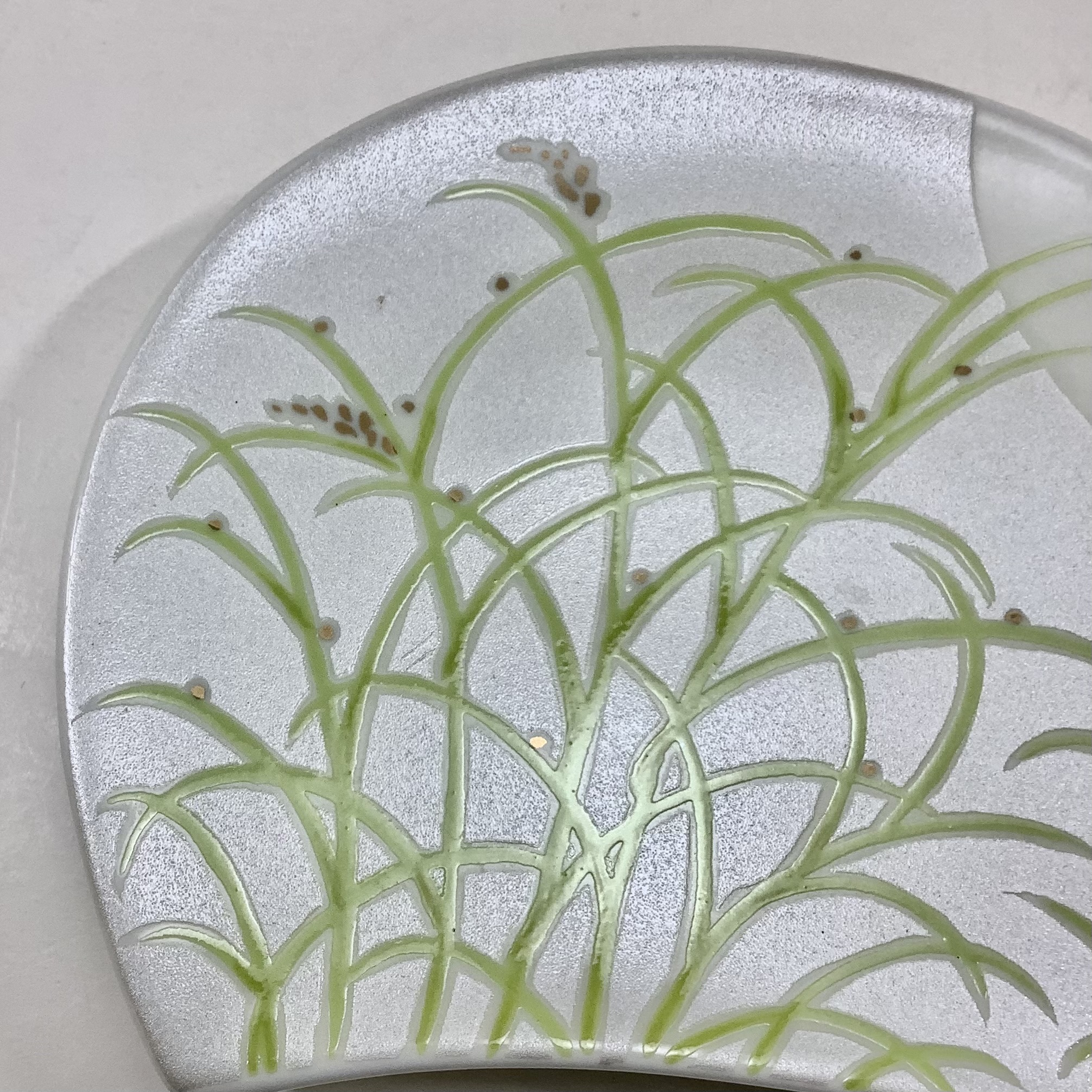 錦月明半月銘々皿（白）　14.5㎝の画像