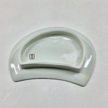 錦月明半月銘々皿（白）　14.5㎝の画像