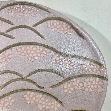 錦吉野山半月銘々皿（桜）　14.5㎝の画像