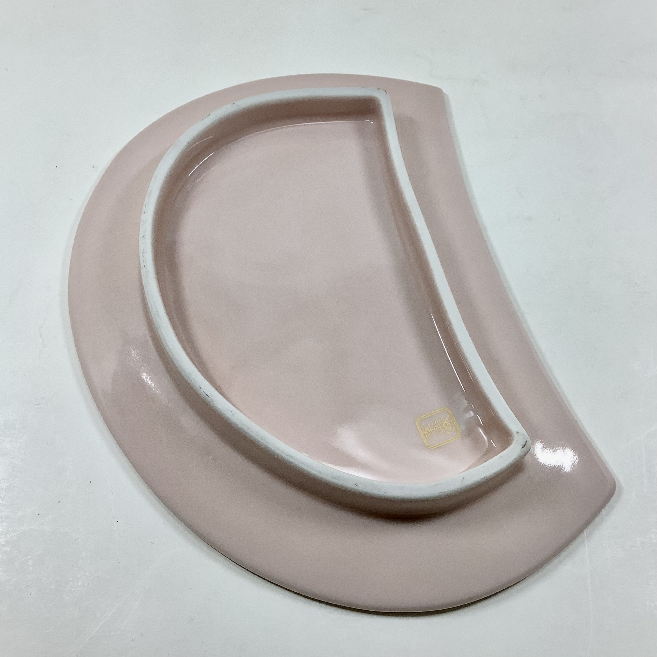 錦吉野山半月焼皿（桜）21㎝の画像