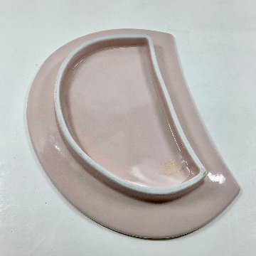 錦吉野山半月焼皿（桜）21㎝の画像