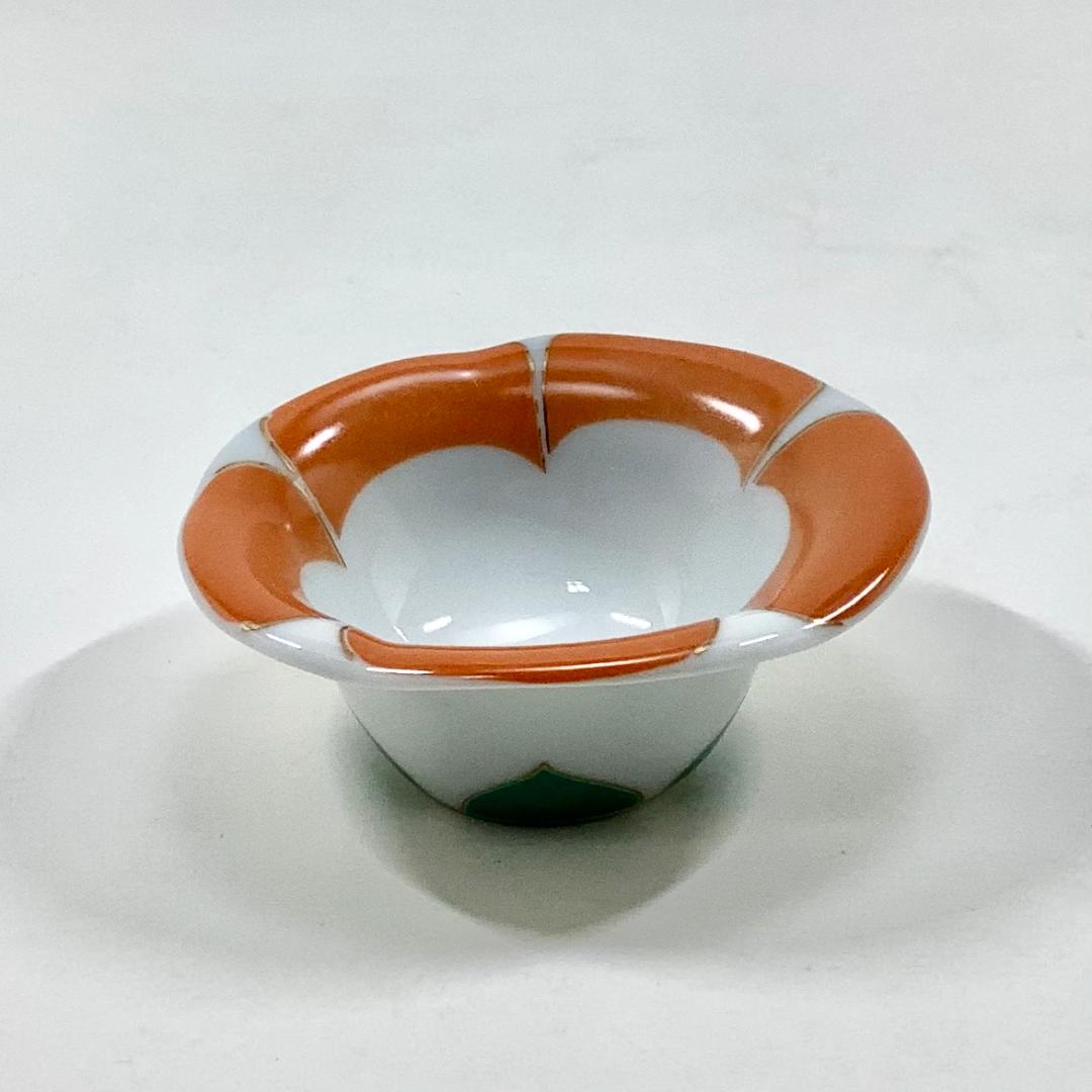 錦朝顔小付/橙色の画像