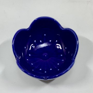 ルリ青梅形小付　5.5㎝の画像