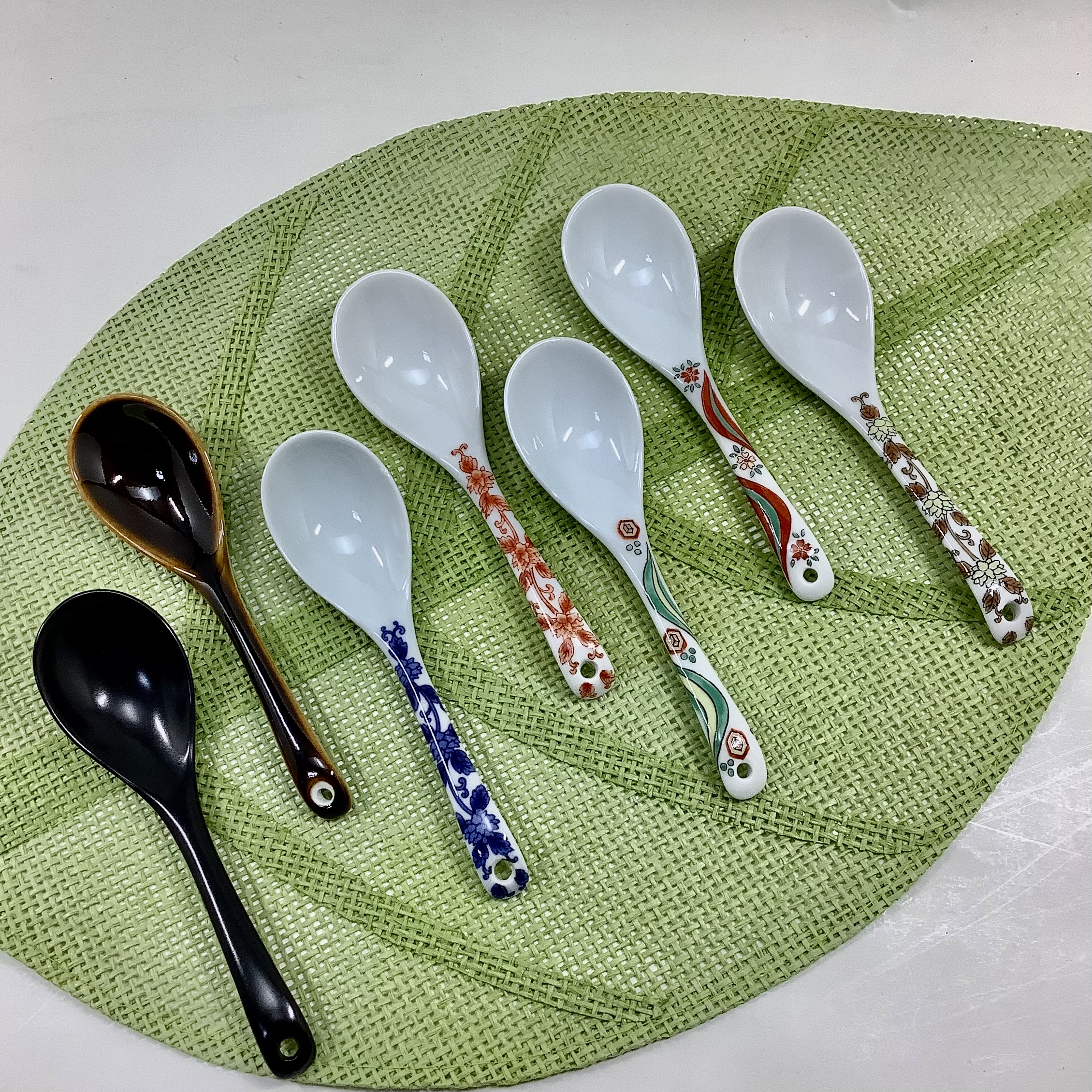 染付唐草レンゲ　　　　14cmの画像