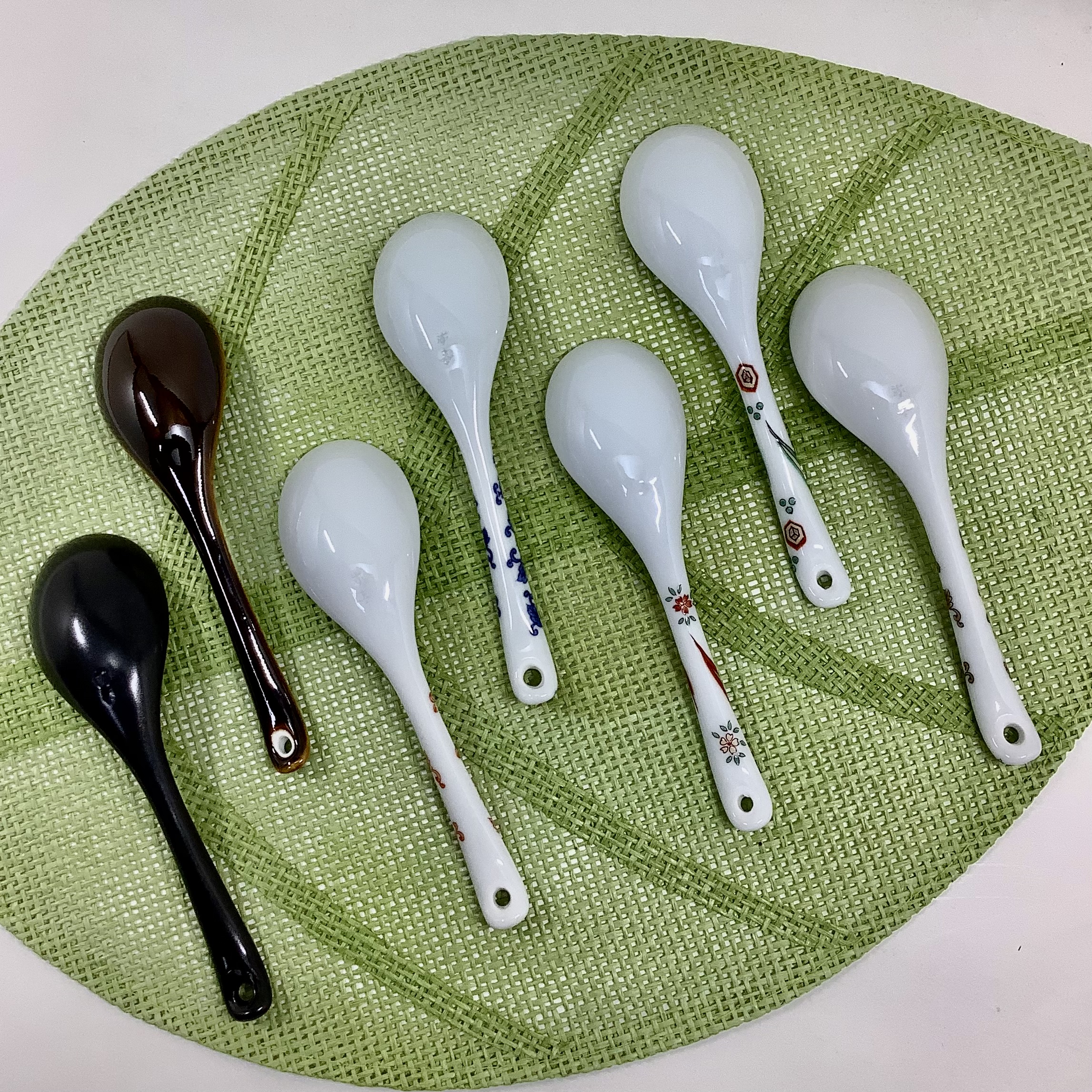 染付唐草レンゲ　　　　14cmの画像