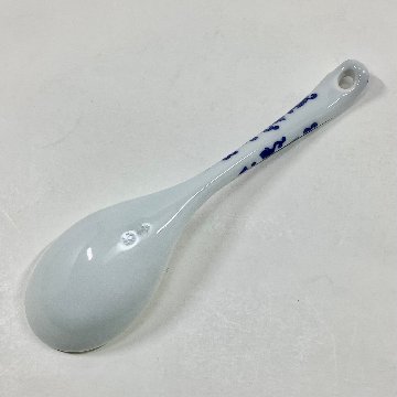 染付唐草レンゲ　　　　14cmの画像