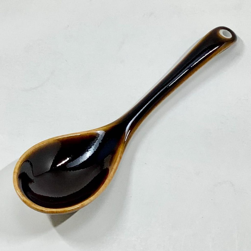 べっ甲釉レンゲ　　　　14cmの画像