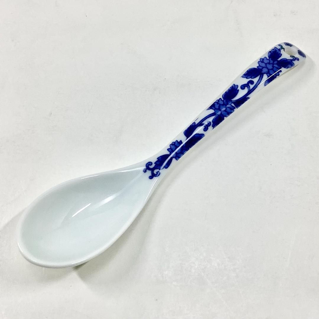 染付唐草スプーン　　13.5cmの画像