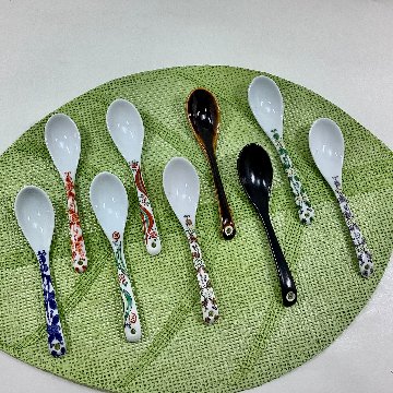染付唐草スプーン　　13.5cmの画像