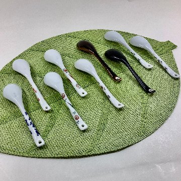 染付唐草スプーン　　13.5cmの画像
