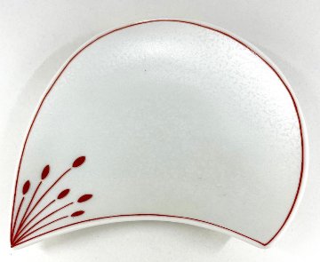 錦銀叩花びら小皿　11㎝の画像