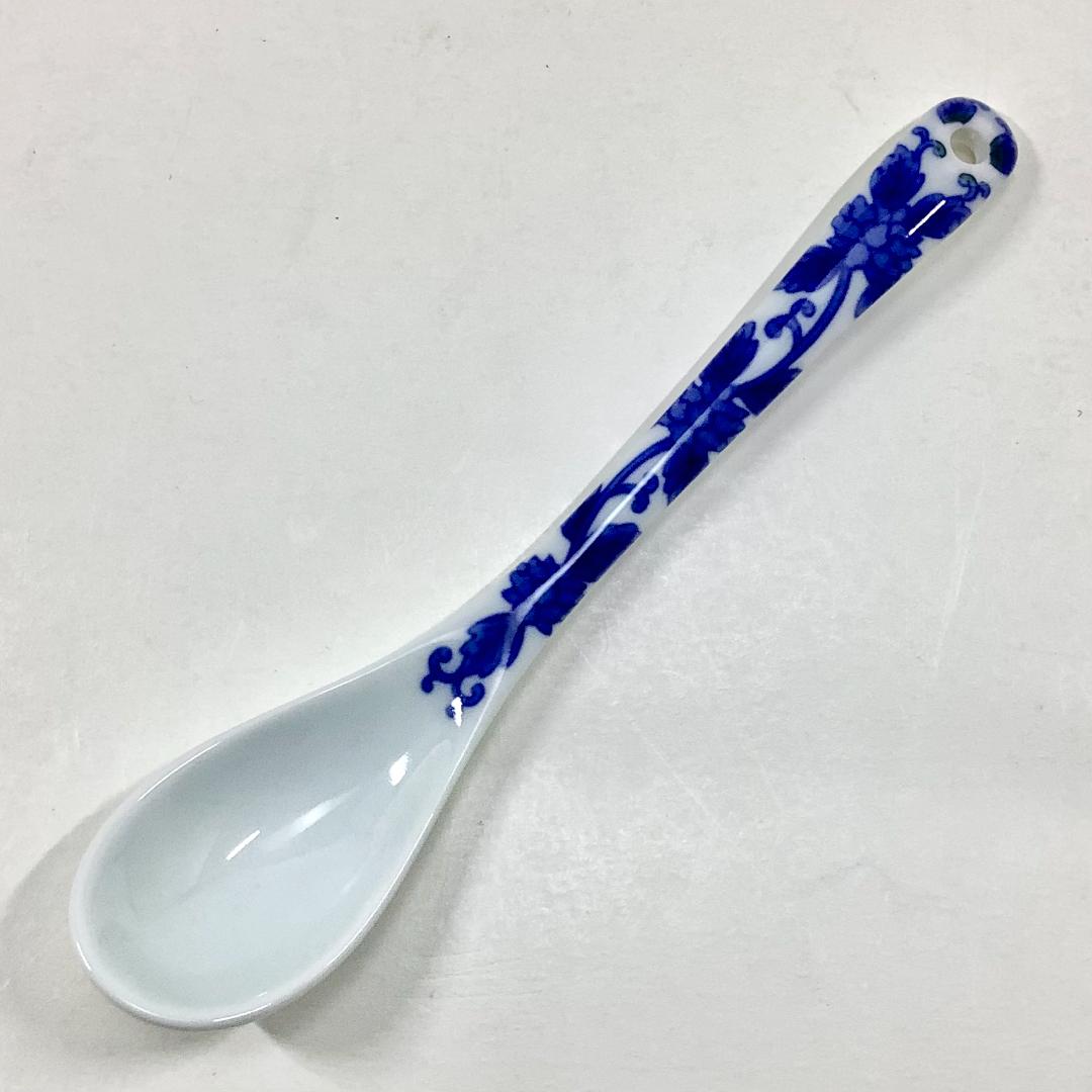 染付唐草小スプーン　12.7cmの画像
