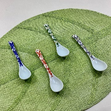 染付唐草小スプーン　12.7cmの画像