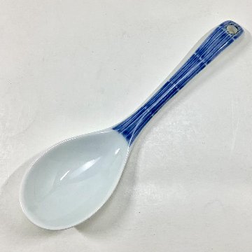 染付十草レンゲ　　　14㎝の画像