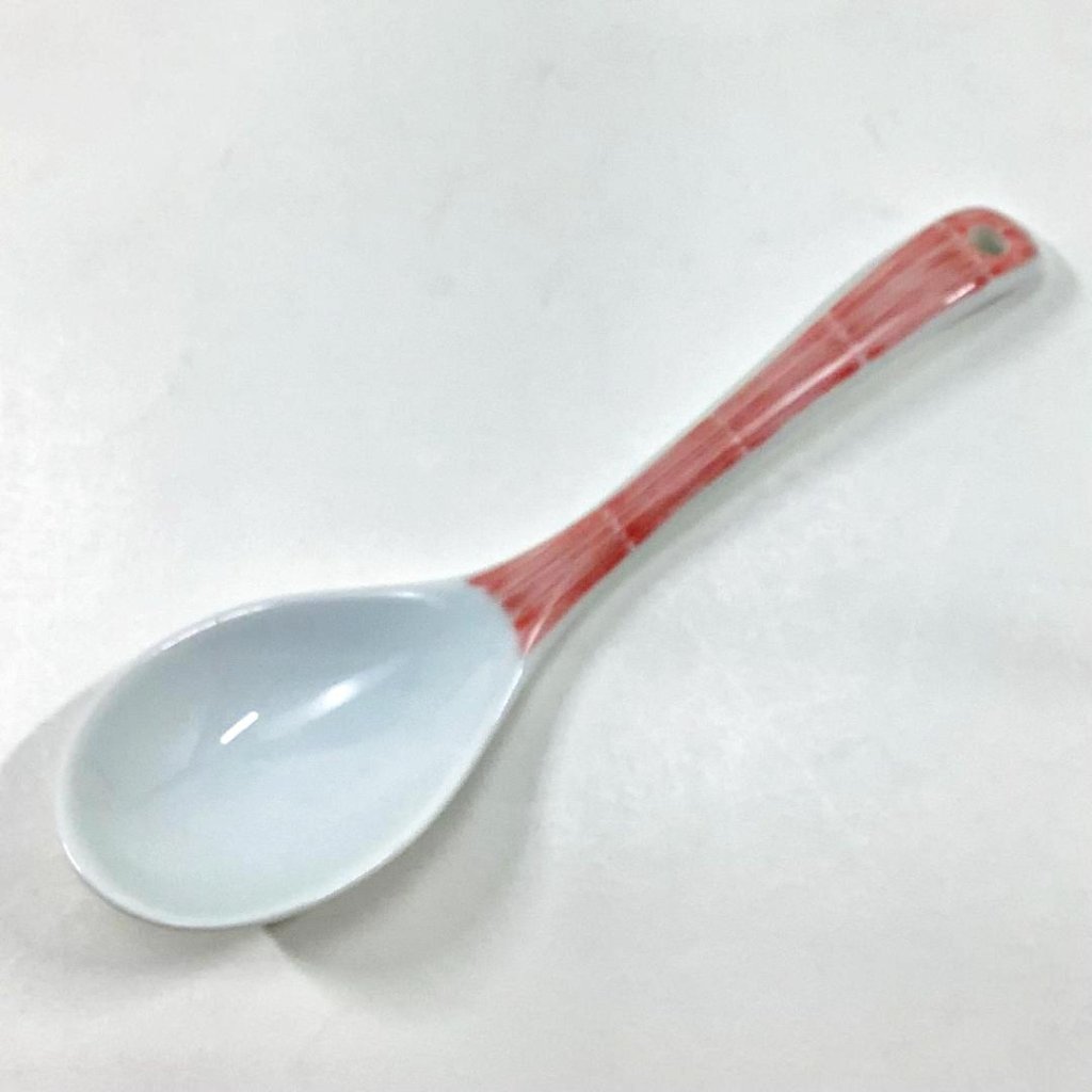 染付赤十草レンゲ　　　14㎝の画像