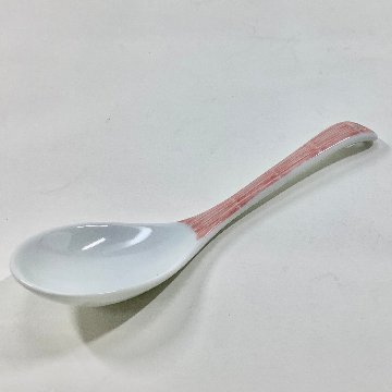 染付赤十草レンゲ　　　14㎝の画像