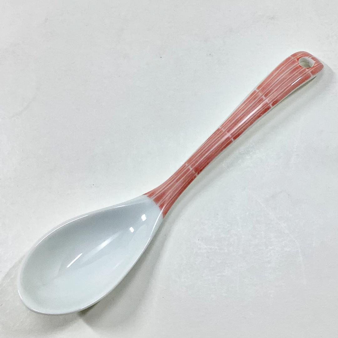 染付赤十草スプーン　　13.5㎝の画像
