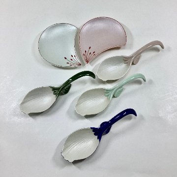 錦薄桜釉 銀花びらプレートスプーン　14.5㎝の画像