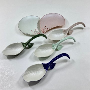 錦薄桜釉 銀花びらプレートスプーン　14.5㎝の画像