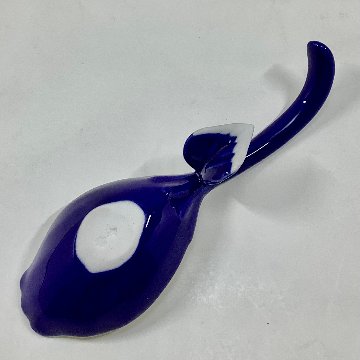 錦瑠璃釉 銀花びらプレートスプーン　14.5㎝の画像