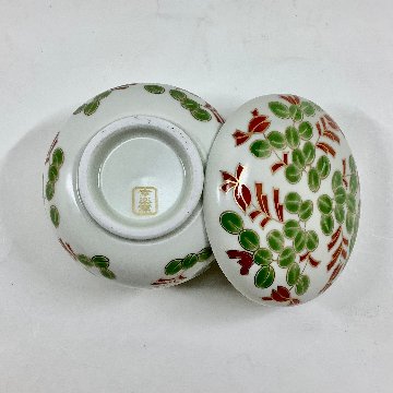 錦萩絵蒸碗　　　　　　8cmの画像