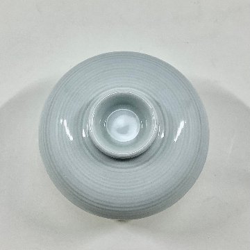 青磁千段鈴型蒸碗　　8.5cmの画像