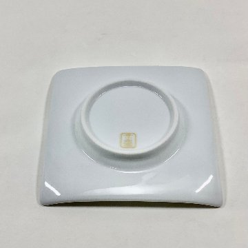 錦翡翠銀ペルシャ 中丸正角凹銘々皿　12㎝の画像