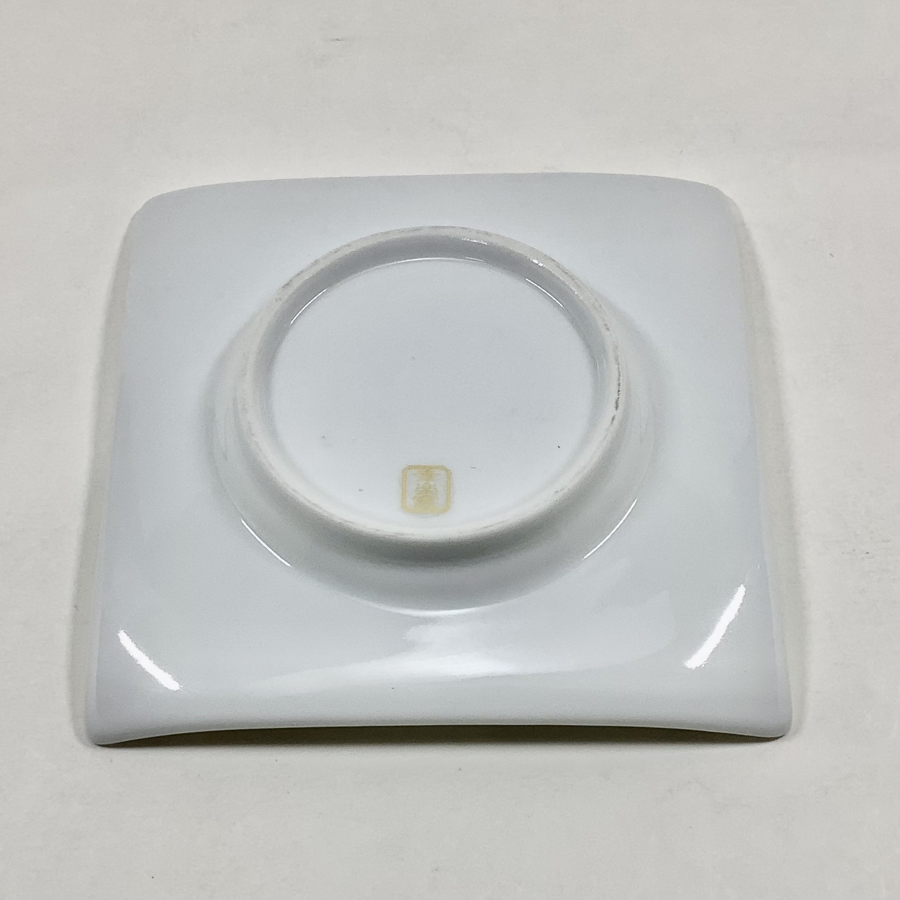 錦朱銀ペルシャ 中丸正角凹銘々皿　12㎝の画像