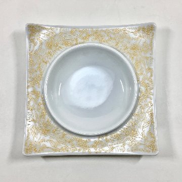 錦金ペルシャ 中丸正角凹銘々皿　12㎝の画像