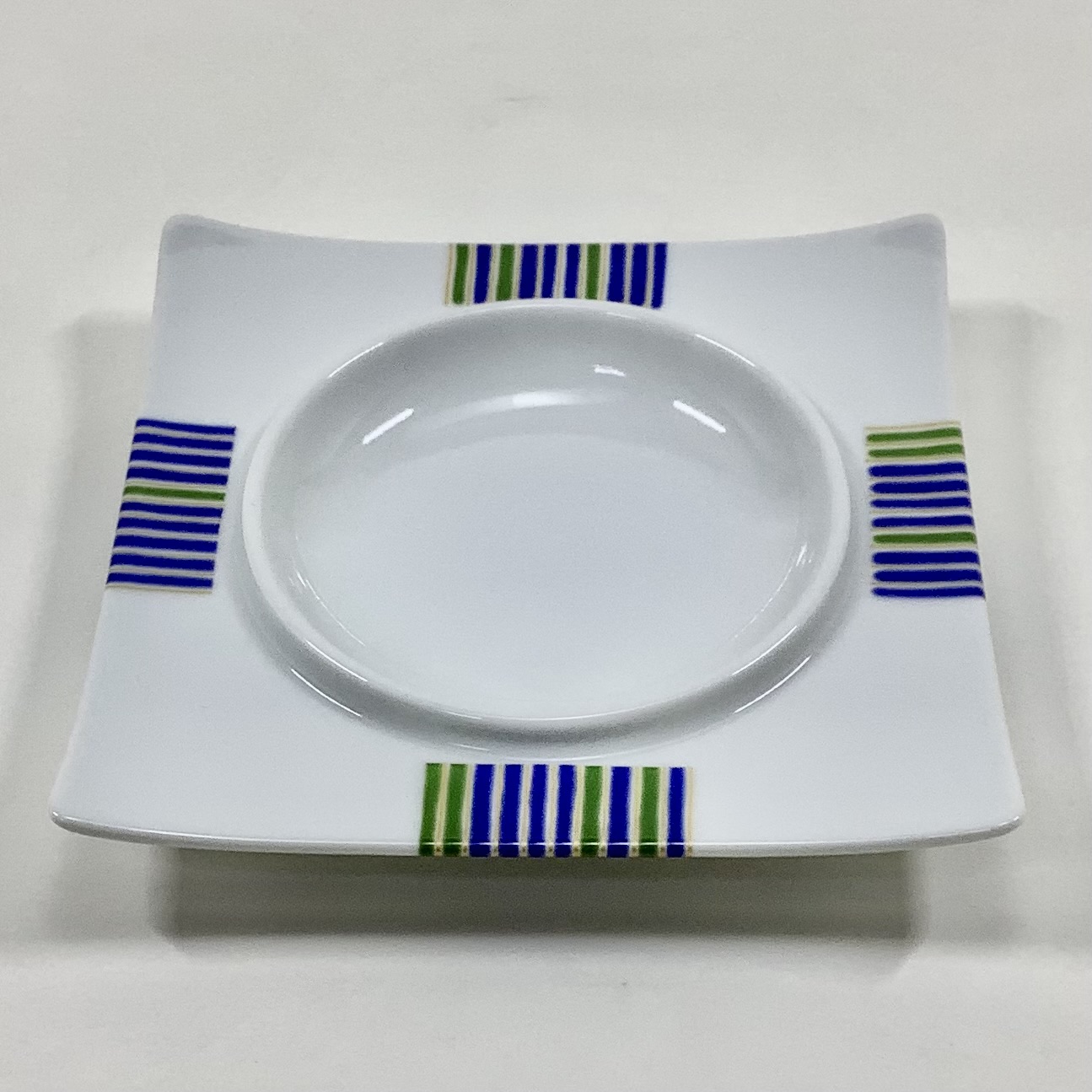 錦十草 中丸正角凹銘々皿　　12㎝の画像