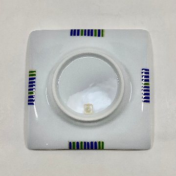錦十草 中丸正角凹銘々皿　　12㎝の画像