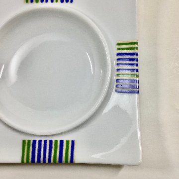 錦十草 中丸正角凹銘々皿　　12㎝の画像