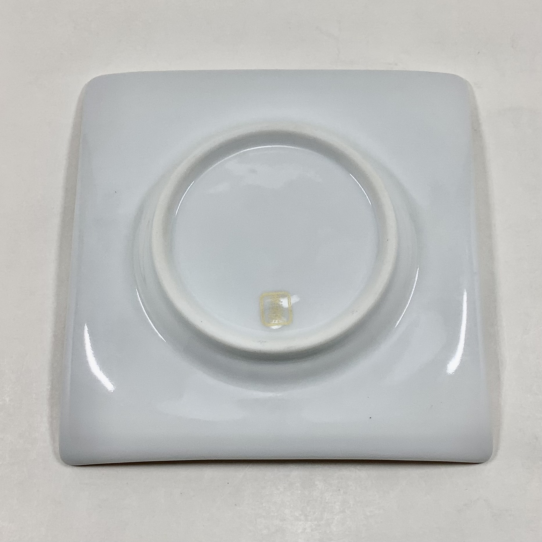 錦銀赤青海波 中丸正角凹銘々皿　12㎝の画像