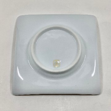 錦銀赤青海波 中丸正角凹銘々皿　12㎝の画像