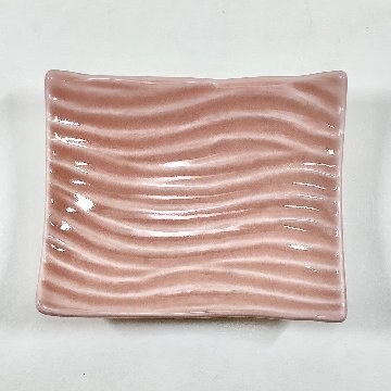 曙釉 ナギ彫り長角小付　　10㎝の画像