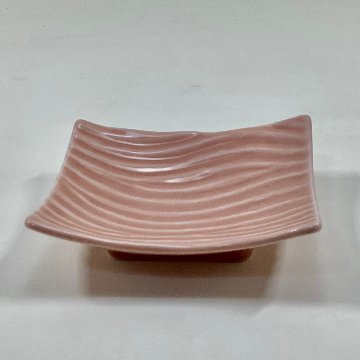 曙釉 ナギ彫り長角小付　　10㎝の画像