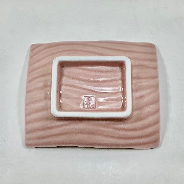 曙釉 ナギ彫り長角小付　　10㎝の画像