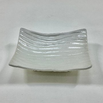 錦銀彩 ナギ彫り長角小付　10㎝の画像