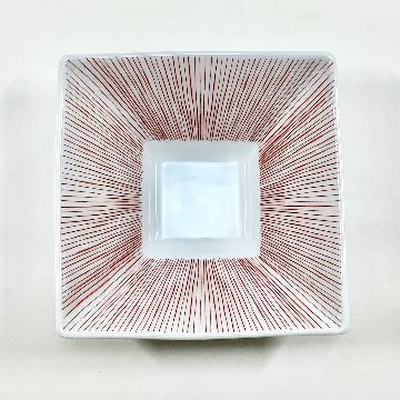 錦赤糸十草 なぶり正角小鉢　12㎝の画像
