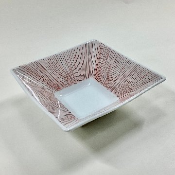 錦赤糸十草 なぶり正角小鉢　12㎝の画像