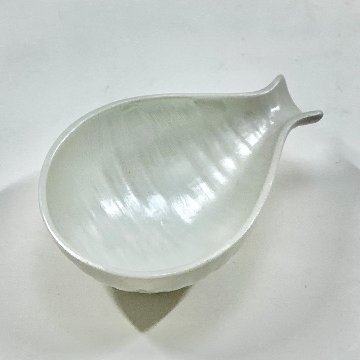 錦銀巻乳白釉 半徳利小付　9㎝の画像