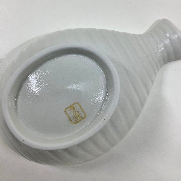 錦銀巻乳白釉 半徳利仲付　13㎝の画像