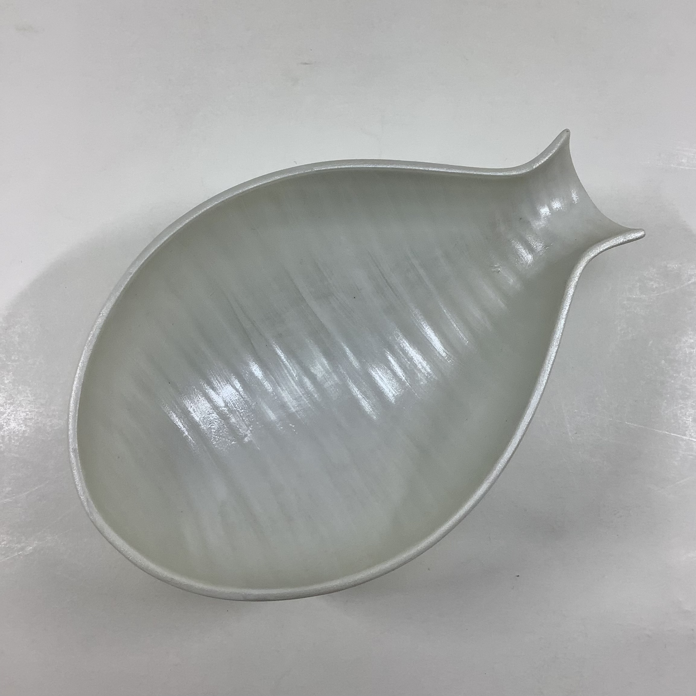 錦銀巻乳白釉 半徳利小鉢　17.5㎝の画像