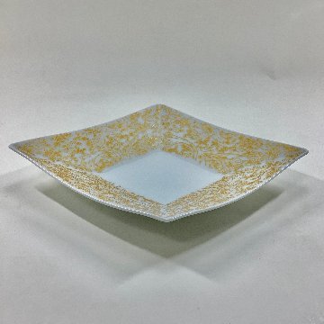 錦白釉金ペルシャ 菱形向付　27㎝の画像