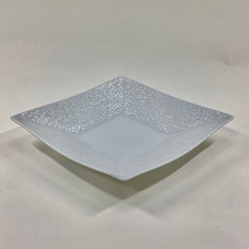 錦白釉銀ペルシャ 菱形向付　27㎝の画像