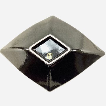錦黒マット釉金ペルシャ 菱形向付　27㎝の画像